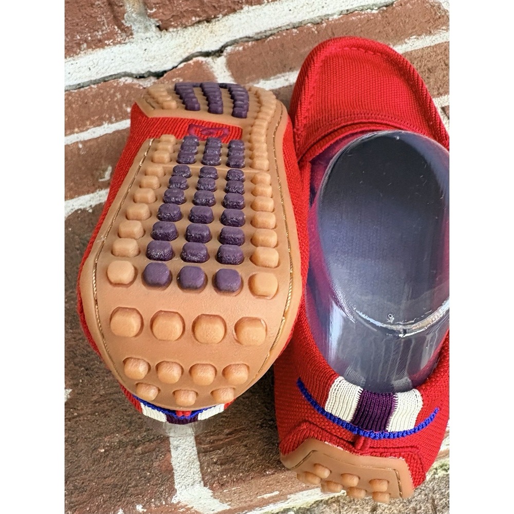EUC Rothy's The Driver Red Clementine Driving Slip On Loafers Size 9 - Picture 6 of 10